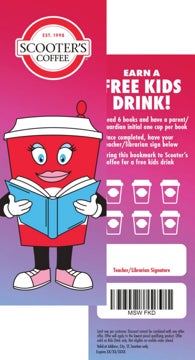 Picture of Reading Bookmark (Free Kids Drink)