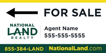 Picture of Agent Info For Sale Banner 4'H x 8'W