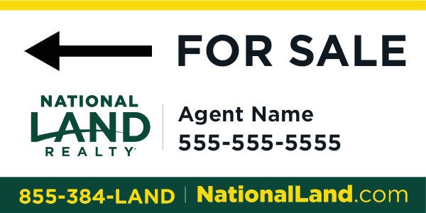 Picture of Agent Info For Sale Banner 4'H x 8'W