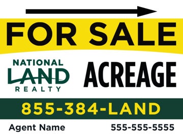Picture of Acreage For Sale Directional 18"H x 24"W