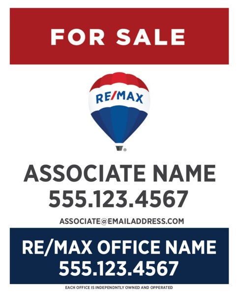 Picture of 30x24 Blue Sign - RWB Associate - Design 1 w/Border