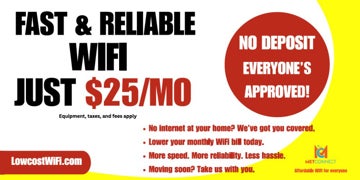 Picture of Fast & Reliable Wifi - 3ft x 6ft - Banner