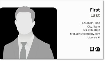 Picture of eXp Realty BUSINESS CARDS_largeX-with photo - White