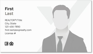 Picture of eXp Realty BUSINESS CARDS_name-on-both-sides-with photo - White