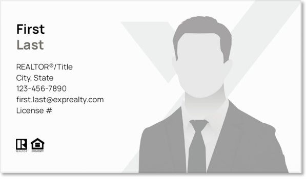 Picture of eXp Realty BUSINESS CARDS_name-on-both-sides-with photo - White