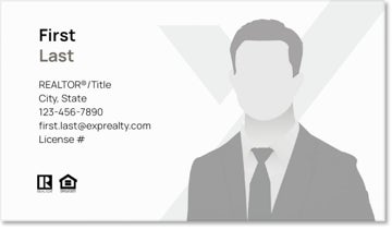 Picture of eXp Realty BUSINESS CARDS_dual-branded-with photoV2 - White