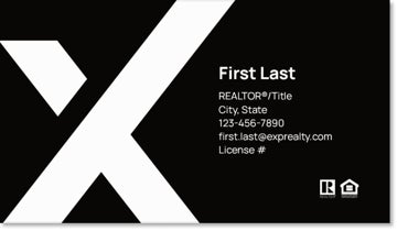 Picture of eXp Realty BUSINESS CARDS_large-X-no photo - Black