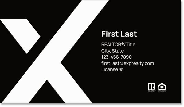 Picture of eXp Realty BUSINESS CARDS_large-X-no photo - Black
