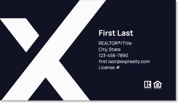 Picture of eXp Realty BUSINESS CARDS_large-X-no photo - Navy