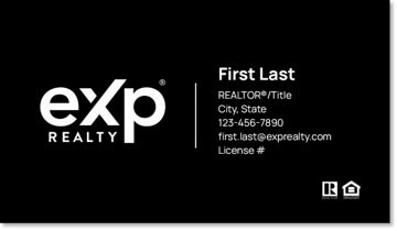 Picture of eXp Realty BUSINESS CARDS_logo-both-sides-no photo - Black