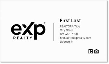 Picture of eXp Realty BUSINESS CARDS_logo-both-sides-no photo - White