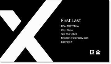 Picture of eXp Realty BUSINESS CARDS_large-X-no photo_dual-branded - Black