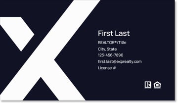 Picture of eXp Realty BUSINESS CARDS_large-X-no photo_dual-branded - Navy