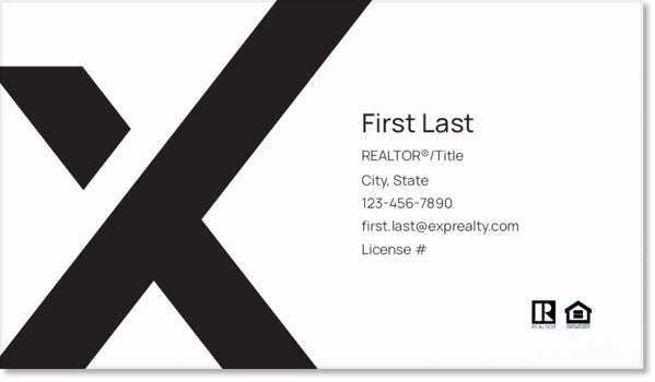 Picture of eXp Realty BUSINESS CARDS_large-X-no photo_dual-branded - White