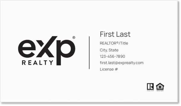 Picture of eXp Realty BUSINESS CARDS_logo-both-sides-no photo_Dual-Branded - White
