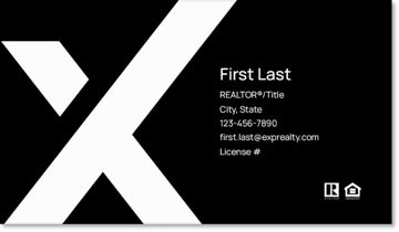 Picture of eXp Realty BUSINESS CARDS_QR-Code-large-X-no photo - Black
