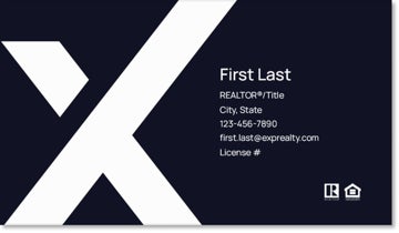 Picture of eXp Realty BUSINESS CARDS_QR-Code-large-X-no photo - Navy