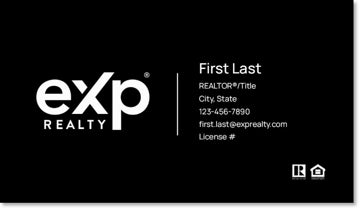 Picture of eXp Realty BUSINESS CARDS_QR-Code-logo-both-sides-no photo - Black