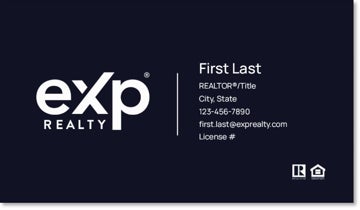 Picture of eXp Realty BUSINESS CARDS_QR-Code-logo-both-sides-no photo - Navy