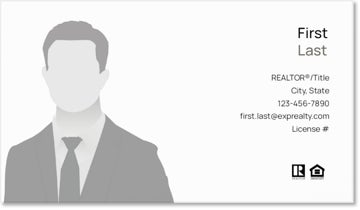 Picture of eXp Realty BUSINESS CARDS_QR-Code-with photo - White