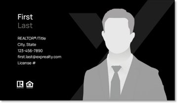 Picture of eXp Realty BUSINESS CARDS_QR-Code-with photoV2- Black