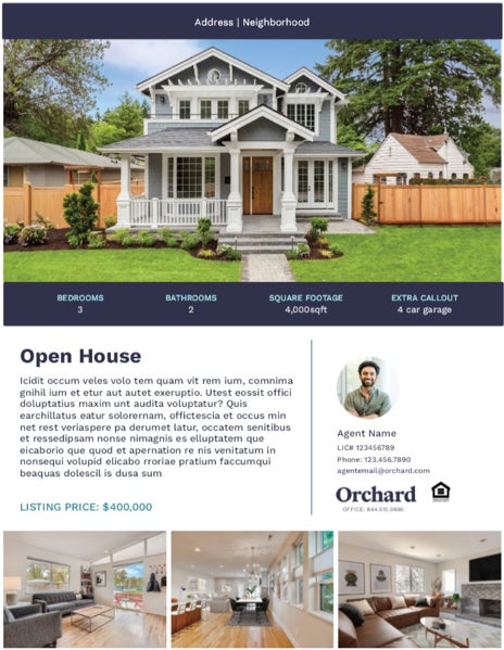 Picture of Open House Design 1 -  8.5" x 11"