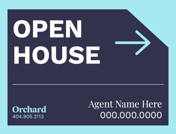 Picture of Open House Personalized 18" x 24" - Directional