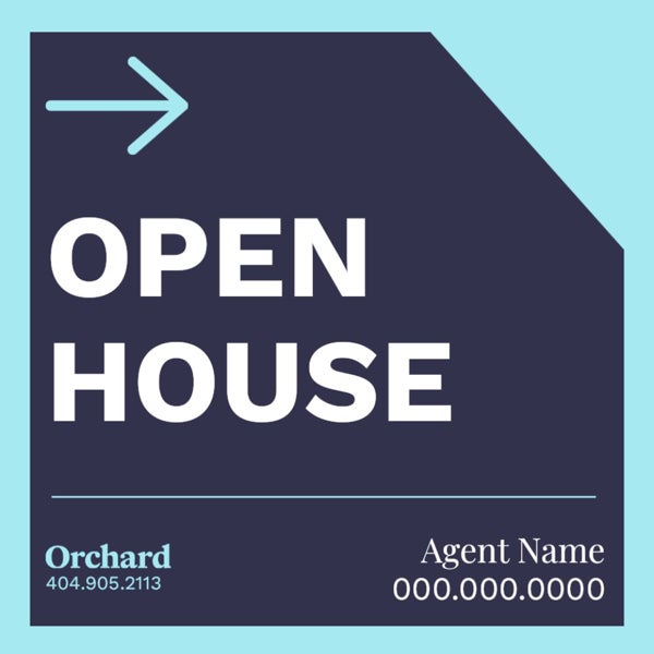 Picture of Open House Personalized 24" x 24" - Directional