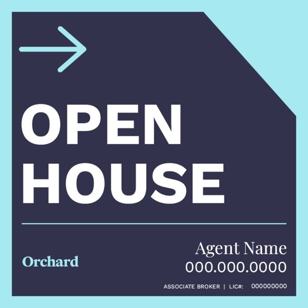 Picture of Associate Broker Open House Personalized 24" x 24"
