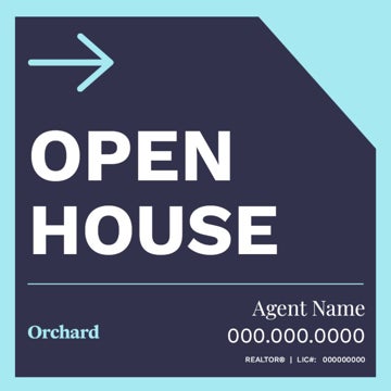 Picture of REALTOR® Open House Personalized 24" x 24" - Directional