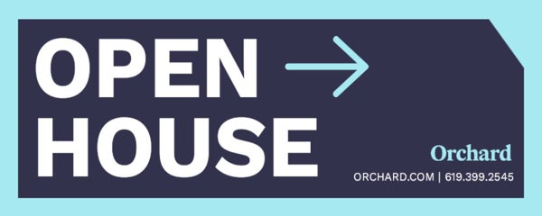 Picture of Agent Open House Rider Generic 9" x 24" - Directional