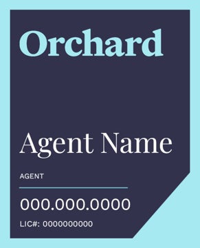 Picture of Single Agent Name 30" x 24"