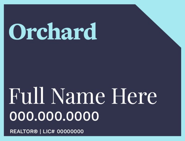 Picture of Single Agent Name 18" x 24"