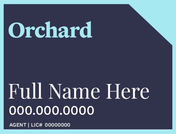 Picture of Single Agent Name 18" x 24"