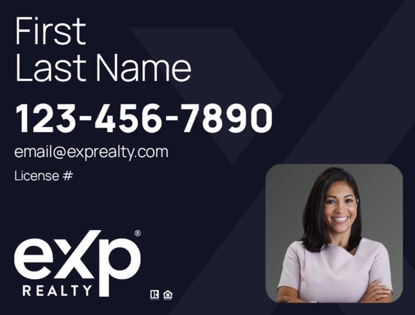 Picture of Large Name, Boxed Photo Navy