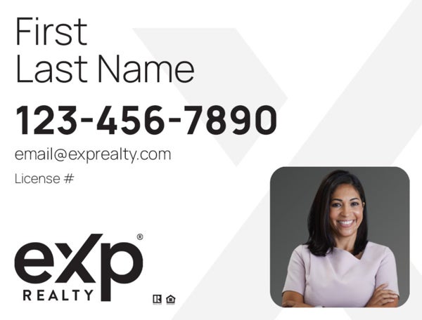 Picture of Large Name, Boxed Photo White