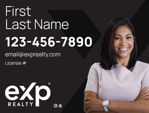 Picture of Large Name, Large Photo Black