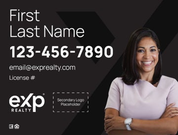 Picture of Dual Branded Large Name, Large Photo Black