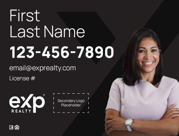 Picture of Dual Branded Large Name, Large Photo Black