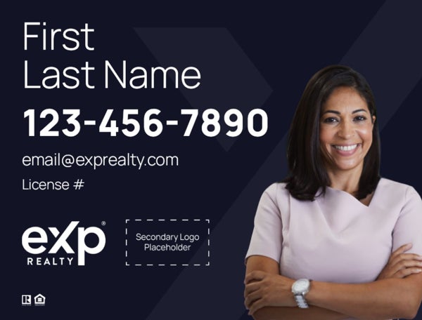 Picture of Dual Branded Large Name, Large Photo Navy