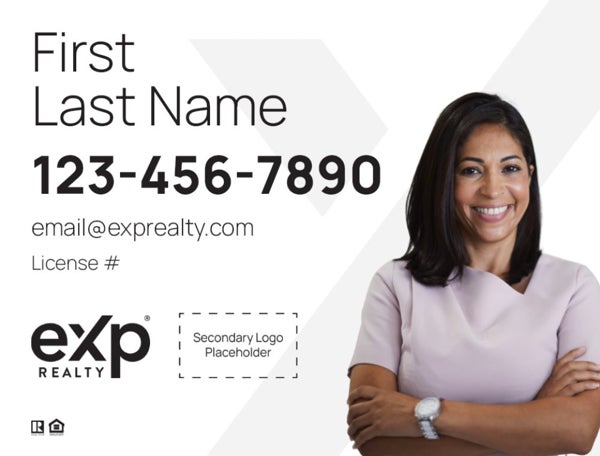 Picture of Dual Branded Large Name, Large Photo White