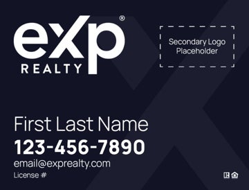 Picture of Dual Branded Large Logo, No Photo Navy