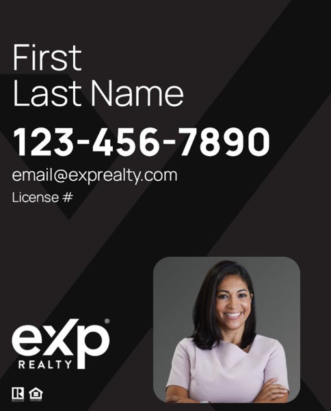 Picture of Large Name, Boxed Photo Black