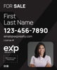 Picture of Dual Branded Large Name, Boxed Photo Black