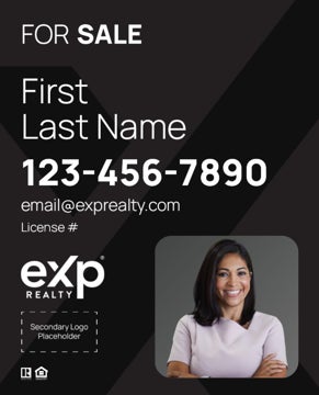 Picture of Dual Branded Large Name, Boxed Photo Black