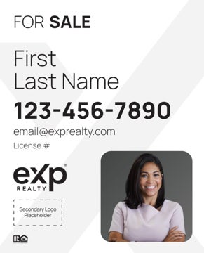 Picture of Dual Branded Large Name, Boxed Photo White