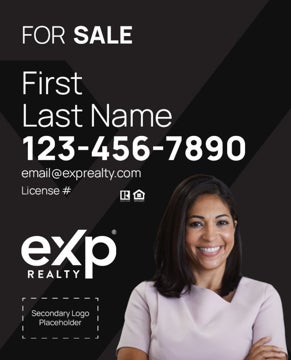 Picture of Dual Branded Large Name, Large Photo Black