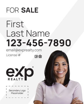 Picture of Dual Branded Large Name, Large Photo White