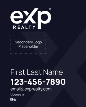 Picture of Dual Branded Large Logo, No Photo Navy