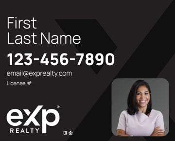 Picture of Large Name, Boxed Photo Black